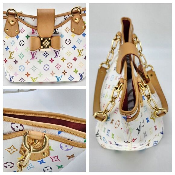 Louis Vuitton Annie GM Shoulder Bag Takashi Murakami Multicolore Mint Condition - Picture 5 of 8